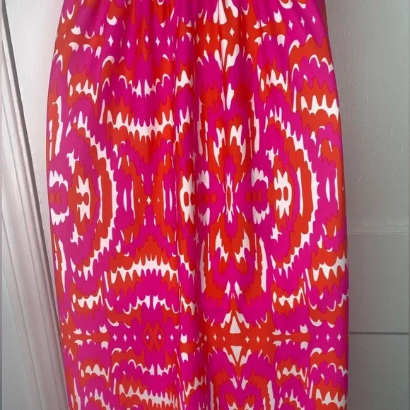 JUDE CONNALLY Vibrant Pink and Orange Women's Dress - Picture 5 of 8